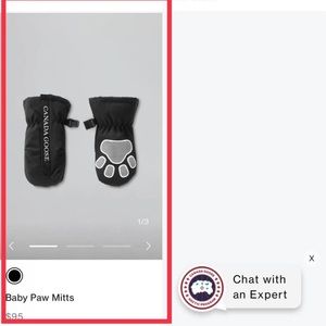 Canada Goose Baby Paw Mitts